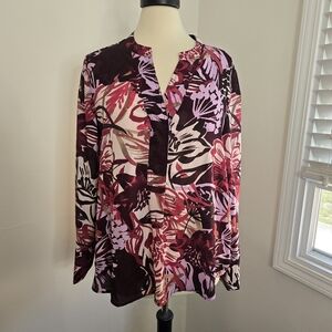 Hope & Harlow Floral Print Women's Blouse